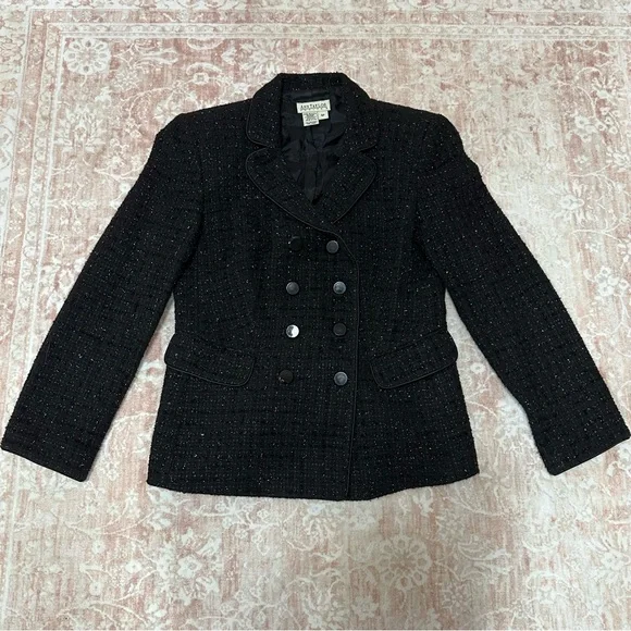 Ann Taylor Sparkly Tweed Blazer With Crystal Buttons - Picture 2 of 11